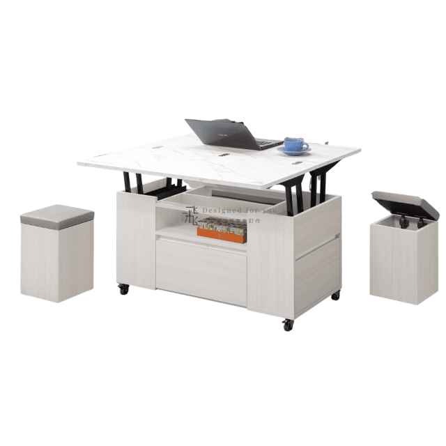 A298-01 華格納雙升降移動茶几