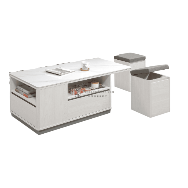 A298-02 奎格岩板大茶几