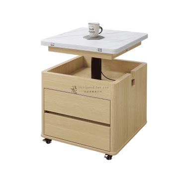 A308-01 萊特2尺無段升降移動茶几