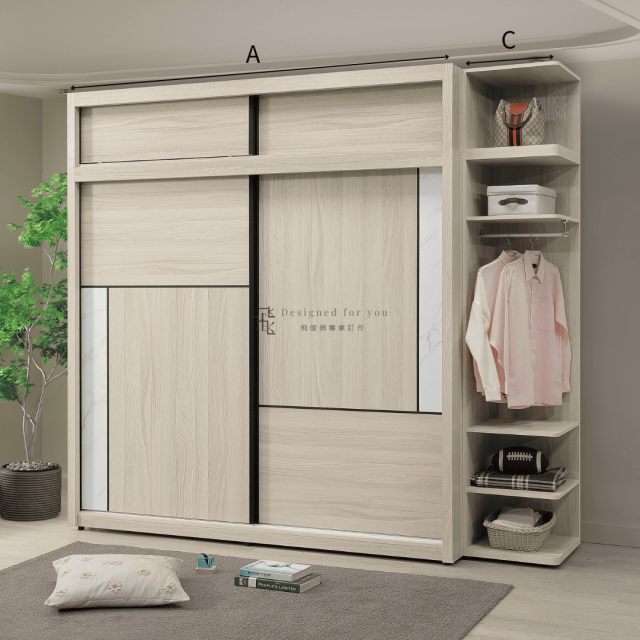 A43-01 萊米克推門衣櫥