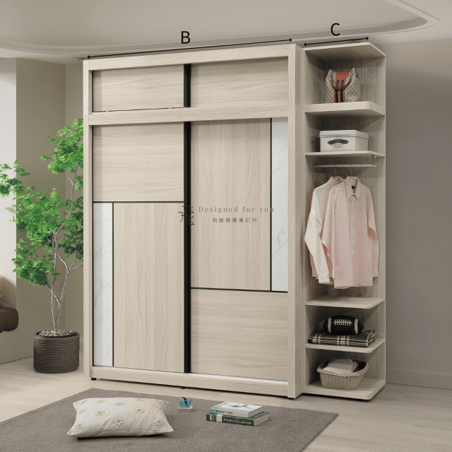 A43-01 萊米克推門衣櫥