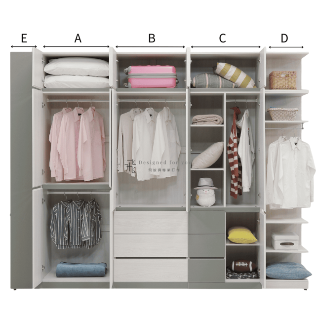 A62-02 凱倫組合式衣櫥