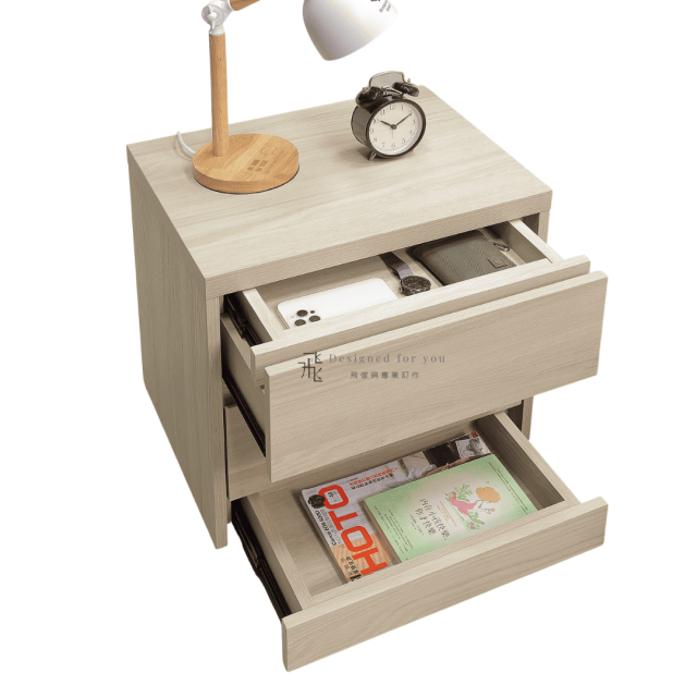 A51-07 克勞黛雙暗抽床頭櫃