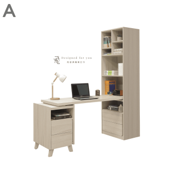 A554-5 萊米克桌面書櫃組