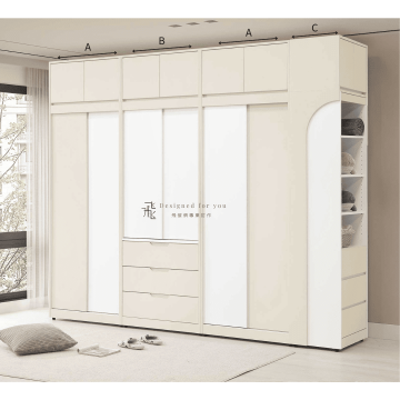 B202-5 萊拉組合式推門衣櫃