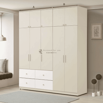 B212-5 妮娜組合式開門衣櫃