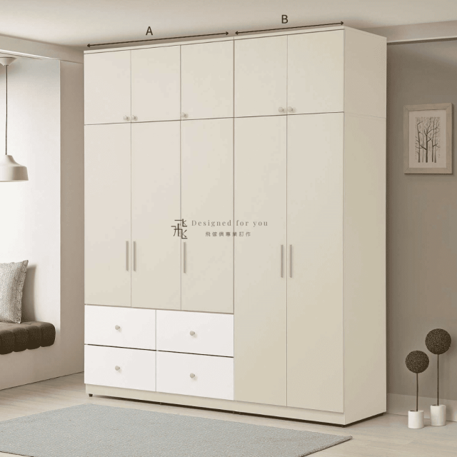 B212-5 妮娜組合式開門衣櫃