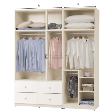B212-5 妮娜組合式開門衣櫃