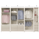 B224-5 雷佳娜組合式推門衣櫃