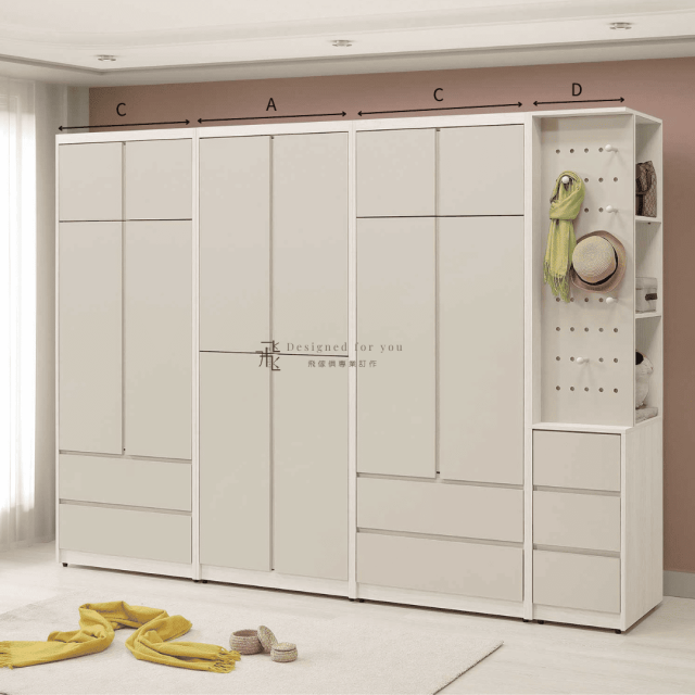 B227-2 雷佳娜組合式開門衣櫃