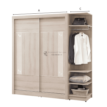 B229-4 維娜推門衣櫃