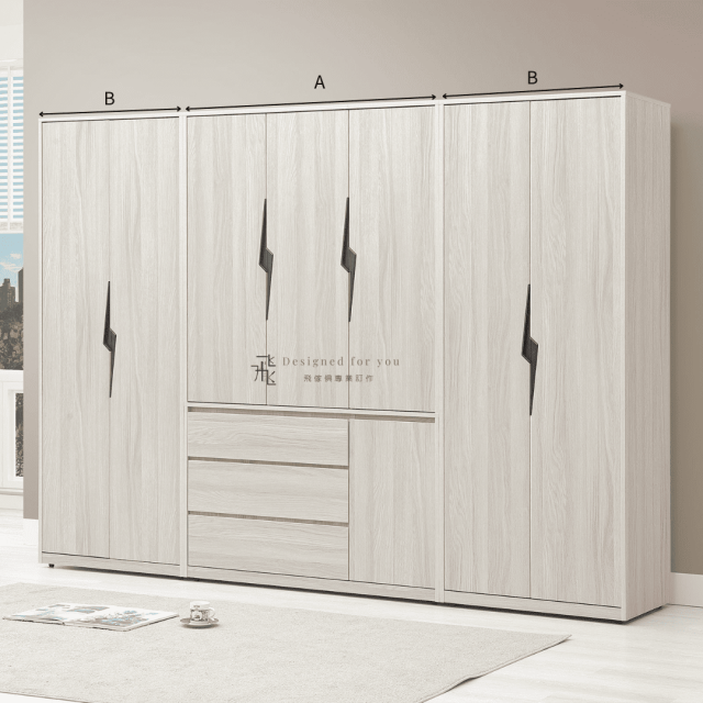 B238-2 閃電組合式開門衣櫃