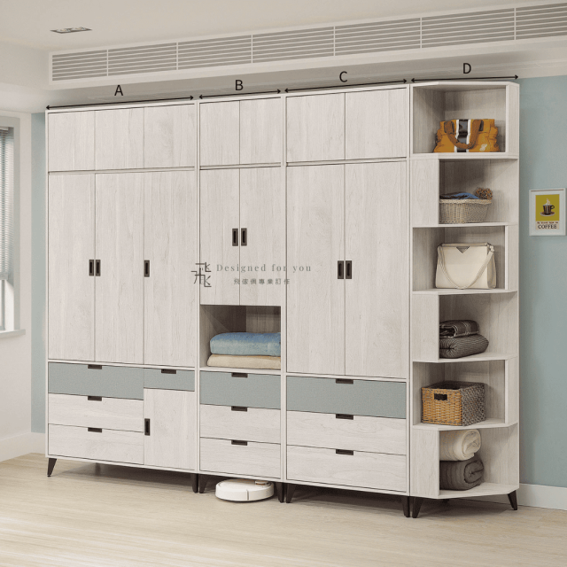 B247-2 拉蒂亞組合式開門衣櫃