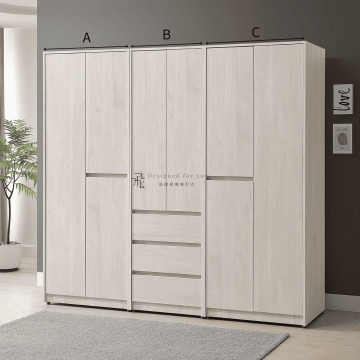 B257-2 菲洵組合式開門衣櫃