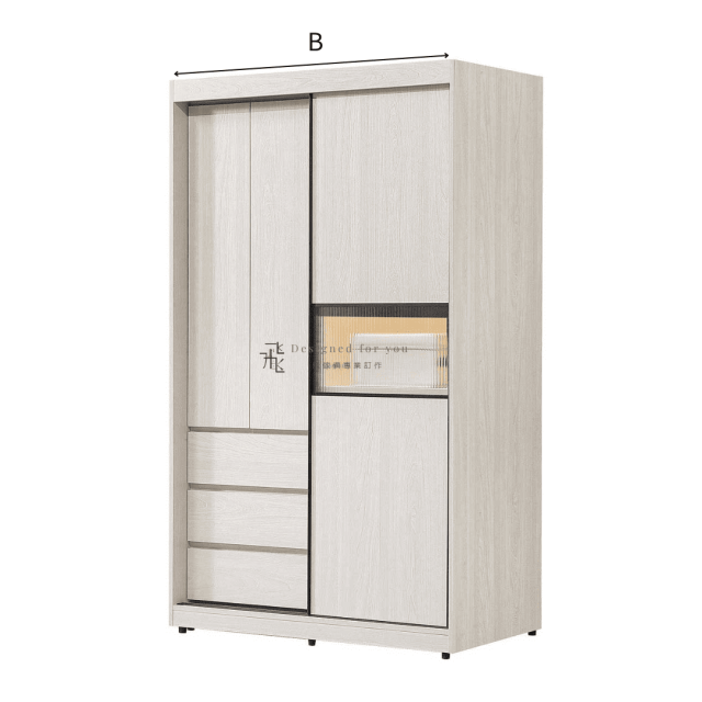 B268-2 蘿拉推門衣櫃