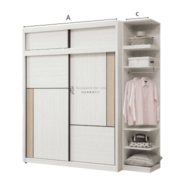 B291-3 洛蒂推門衣櫃