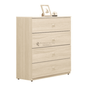 B385-2 喬伊白橡木四斗櫃