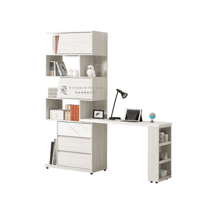 B710-2 蘿拉4尺組合書桌櫃（抽右.全組）