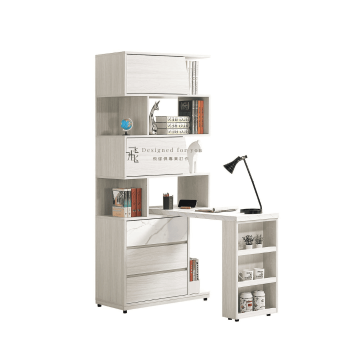 B710-3 蘿拉4尺組合書桌櫃（抽左.全組）