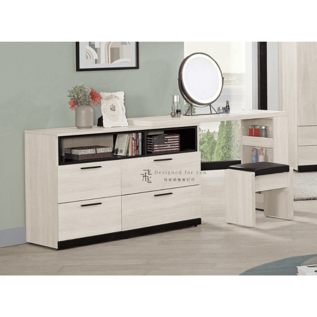 B719 伊凡卡4.32尺組合書桌(含椅)