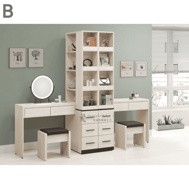 B720 伊凡卡4尺組合書桌櫃（含椅）