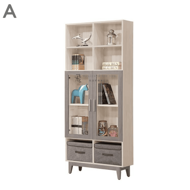 B746 海芋二門書櫃