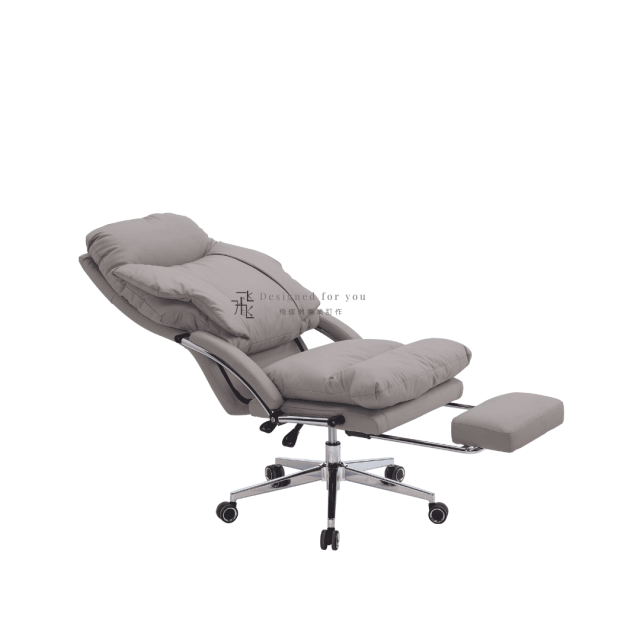 B777-2 賽博灰色貓抓皮辦公椅
