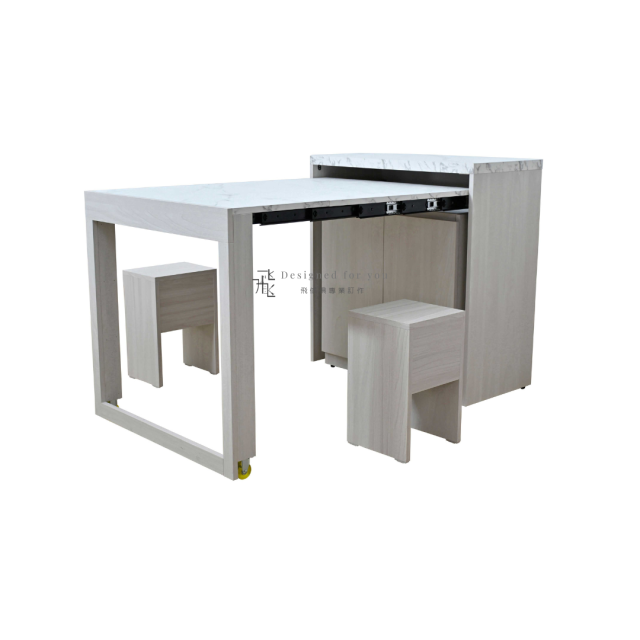 B817-2 蘿拉4尺伸縮功能桌餐櫃(上+下)