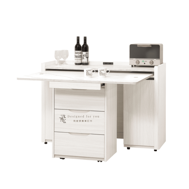 B823-2 蓁妮4尺活動餐桌櫃