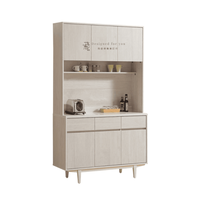 B825-4  菲洵4尺岩板餐櫃(上+下)