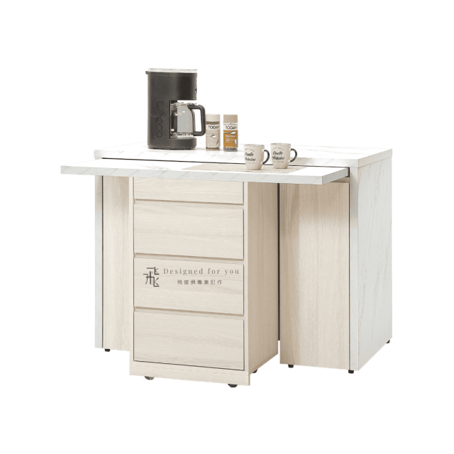 B828-2 潔妮詩4尺中島櫃