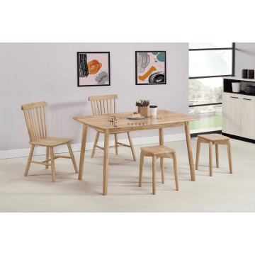 B885-2 雅莉4.3尺實木餐桌