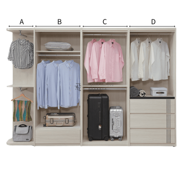C528-4 艾德恩組合式衣櫃