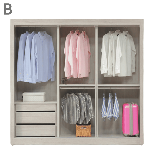 C536-1 格芮推門衣櫥