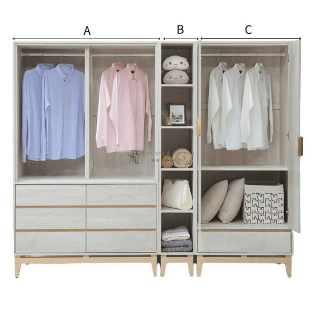 C546-1 波伊組合式衣櫃