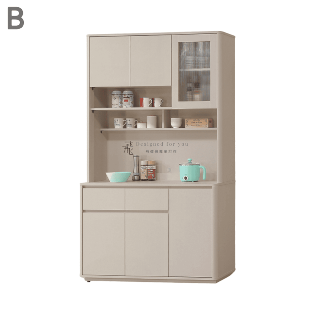 C905 夏沐奶油風餐櫃