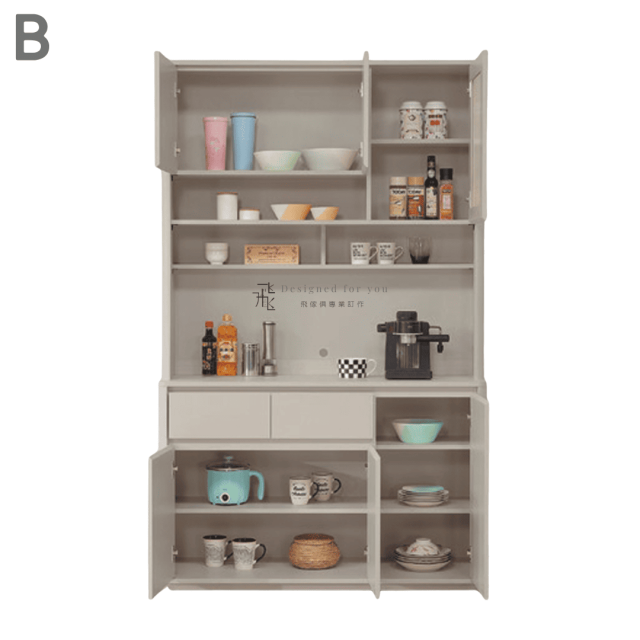 C905 夏沐奶油風餐櫃