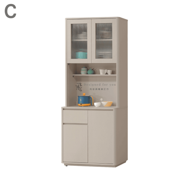 C905 夏沐奶油風餐櫃