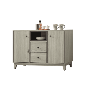 C934-3 米奇淺灰4尺餐櫃