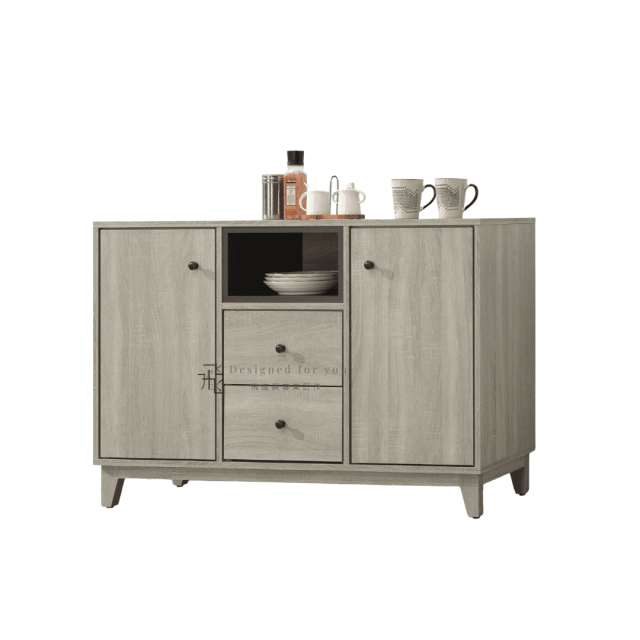 C934-3 米奇淺灰4尺餐櫃