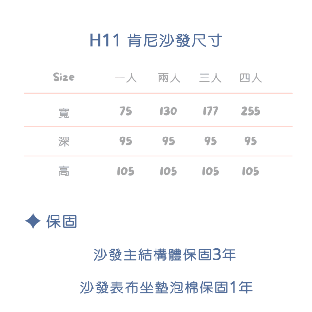 H11肯尼沙發