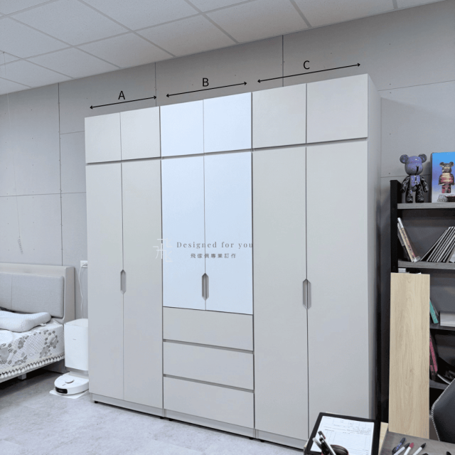 O009 奶茶組合式衣櫃