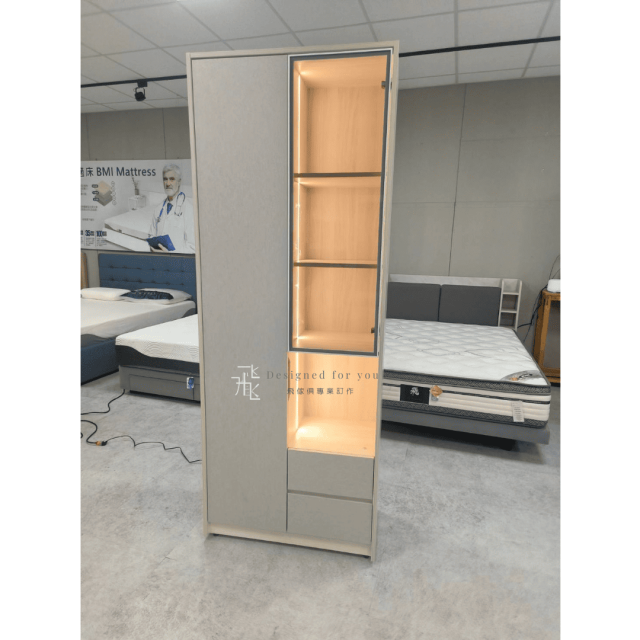 1O043 白橡展示櫃